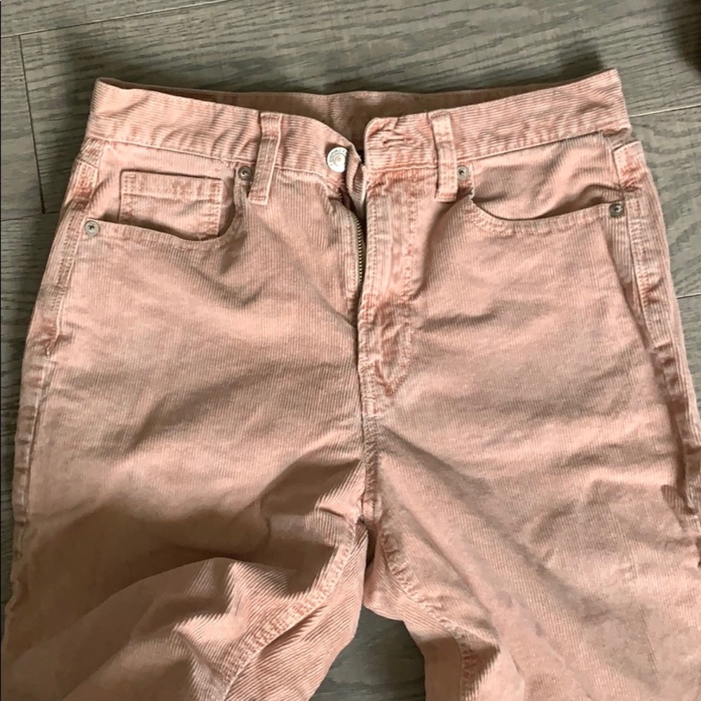 Ribbed mom jean